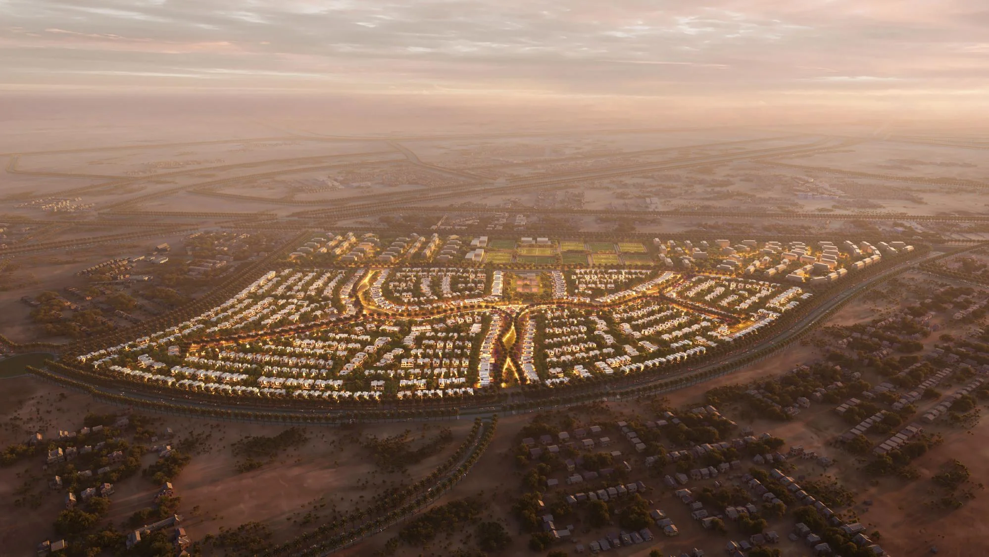 Solana West master plan overview — New Zayed master-planned community by ORA Developers Egypt.